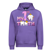 Tulip my first tooth with teeth for girls Urban Hoodie - AdoDesignShop