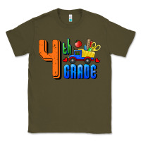 Army Green Fourth Grade Classic Tee - RanaPortraitStore