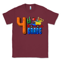 Burgundy Fourth Grade Classic Tee - RanaPortraitStore