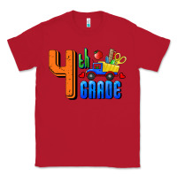 Red Fourth Grade Classic Tee - RanaPortraitStore