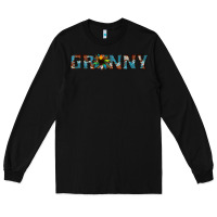 Black granny cowhide sunflower Long Sleeve Tee - Jasminsmagicworld