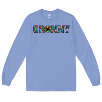 Colony Blue granny cowhide sunflower Long Sleeve Tee - Jasminsmagicworld