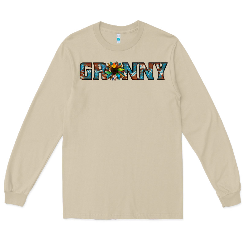 Granny Cowhide Sunflower Long Sleeve Tee by Jasminsmagicworld | Teevron