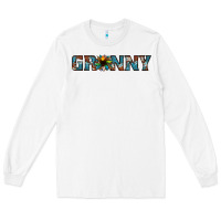 White granny cowhide sunflower Long Sleeve Tee - Jasminsmagicworld