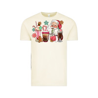 Vintage Arctic pink santa christmas santa coffe cups Vintage Tee - CowGirlArtShop
