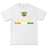 White Cote d_Ivoire National Flag Ivory Coast Coat Of Arms Gift Premium Tee - trangStudio