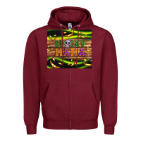 Burgundy Spooky mama Zipper Hoodie - Artiststas