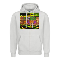 Dove Grey Spooky mama Zipper Hoodie - Artiststas