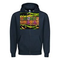 Navy Spooky mama Zipper Hoodie - Artiststas