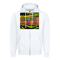 White Spooky mama Zipper Hoodie - Artiststas