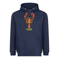 Navy lobster Heavyweight Hoodie - BarkalooDesign