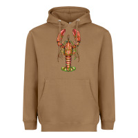 Toasted Coconut lobster Heavyweight Hoodie - BarkalooDesign