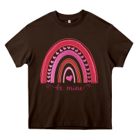 Chocolate Brown Valentines Day Rainbow Heavy Core Tee - Bettercallsaul