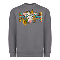 Storm Western Baby Calf Mom With Sunflower Mother's Day Heavyweight Sweatshirt - LillyAllenDesigns
