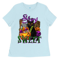 Baby Blue Stay Sweet Ladies Tee - texasbilliewilder