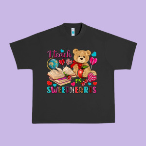 I Teach Sweethearts Valentine's Day Urban Heavy Tee Designed By Howdyjamesfarm