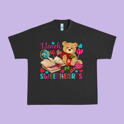 I Teach Sweethearts Valentine's Day Urban Heavy Tee Designed By Howdyjamesfarm