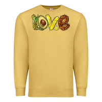Antique Gold love avocado Premium Sweatshirt - BarkalooDesign
