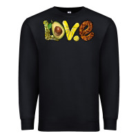 Black love avocado Premium Sweatshirt - BarkalooDesign