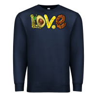 Navy love avocado Premium Sweatshirt - BarkalooDesign