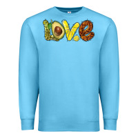 Ocean Blue love avocado Premium Sweatshirt - BarkalooDesign