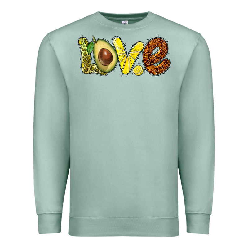 Love Avocado Premium Sweatshirt by BarkalooDesign | Teevron