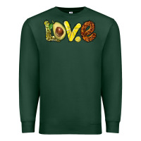 Sports Green love avocado Premium Sweatshirt - BarkalooDesign