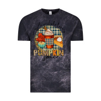 Cloud Black just a girl who loves pumpkin spice Vintage Tee - CowGirlArtShop