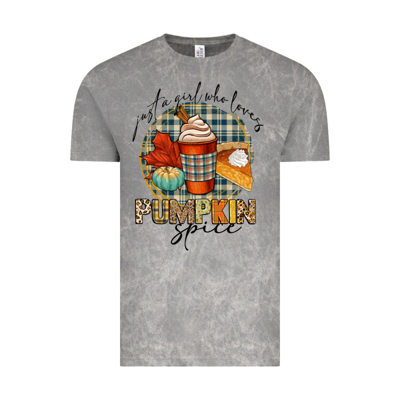 Just A Girl Who Loves Pumpkin Spice Vintage Tee by CowGirlArtShop | Teevron