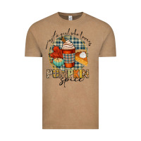 Vintage Coffee just a girl who loves pumpkin spice Vintage Tee - CowGirlArtShop