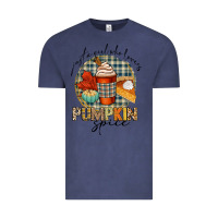 Vintage Denim just a girl who loves pumpkin spice Vintage Tee - CowGirlArtShop