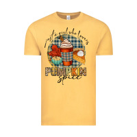 Vintage Mustard just a girl who loves pumpkin spice Vintage Tee - CowGirlArtShop
