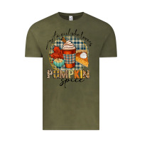 Vintage Olive just a girl who loves pumpkin spice Vintage Tee - CowGirlArtShop