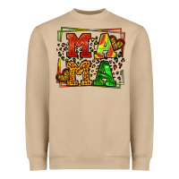 Mushroom juneteenth leopard frame mama Mother's Day Heavyweight Sweatshirt - LillyAllenDesigns