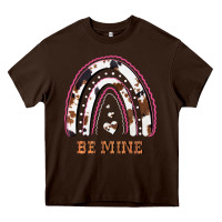 Chocolate Brown Valentines Day Rainbow, Valentines Day Rainbow Cowhide, Heavy Core Tee - Bettercallsaul