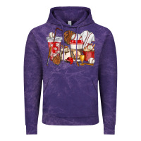 Cloud Purple Baseball coffee cups Vintage Hoodie - HowdyJamesFarm