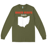 Army Green shaker heights ohio usa state america travel ohioan Long Sleeve Tee - trangStudio