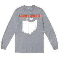 Heather Grey shaker heights ohio usa state america travel ohioan Long Sleeve Tee - trangStudio