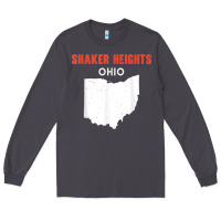 Shaker Heights Ohio Usa State America Travel Ohioan Long Sleeve Tee | Teevron