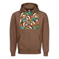 Chestnut santa skeleton christmas tumbler Zipper Hoodie - Artiststas