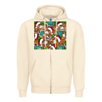 Sandshell santa skeleton christmas tumbler Zipper Hoodie - Artiststas