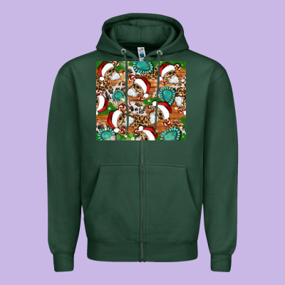 Santa Skeleton Christmas Tumbler Zipper Hoodie Designed By Artiststas