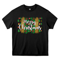 Black merry christmas Heavy Core Tee - JahusDesignShop