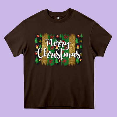 Merry Christmas Heavy Core Tee Designed By Jahusdesignshop