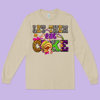 Let Them Eat Cake Olivia Long Sleeve Tee Designed By Oliviacreatesart
