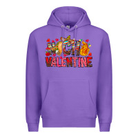 Purple Nach Valentine Premium Hoodie - CowhideDigitalArt