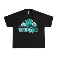 Black ovarian cancer warrior Urban Heavy Tee - CowGirlArtShop