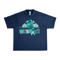 Navy ovarian cancer warrior Urban Heavy Tee - CowGirlArtShop