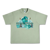 Oil Green ovarian cancer warrior Urban Heavy Tee - CowGirlArtShop