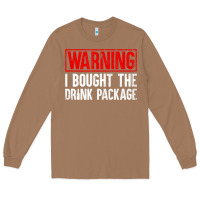 Toasted Coconut Mens Warning I Bought The Drink Package Cruise Shirts [Men] Long Sleeve Tee - trangStudio